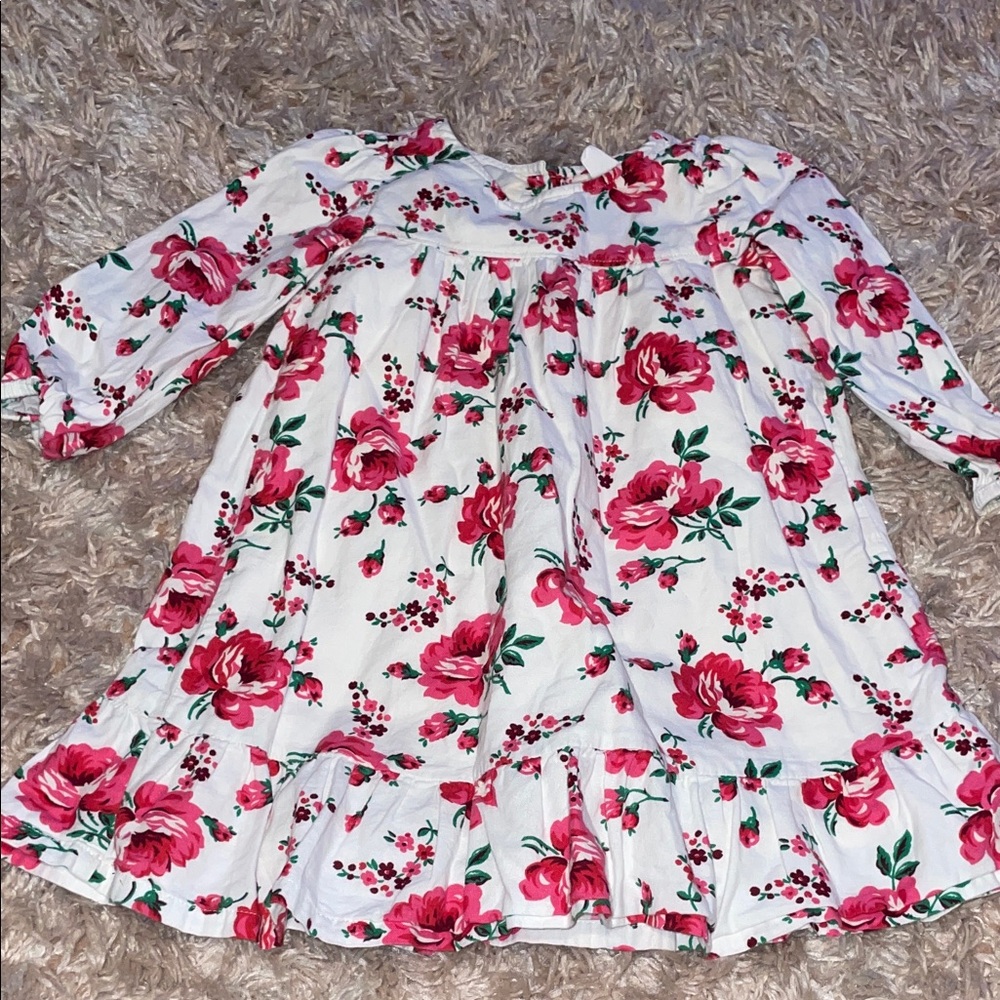 GAP Pink and White Floral Kids Dress